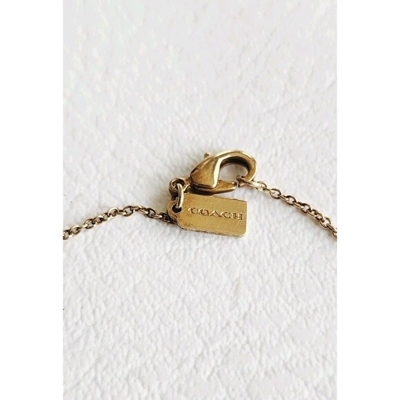 Coach Retired Rare Stardust Signature Lariat Necklace 18" - Picture 6 of 7